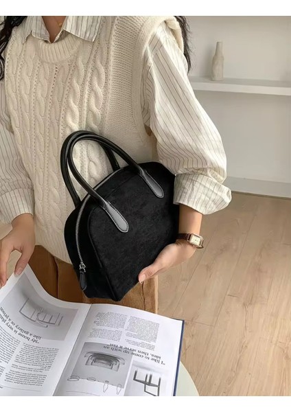 Sonbahar ve Kış Yeni Retro Çanta Niş Tasarım High-End Boston Kadın Çantası modelleri