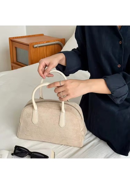 Sonbahar ve Kış Yeni Retro Çanta Niş Tasarım High-End Boston Kadın Çantası