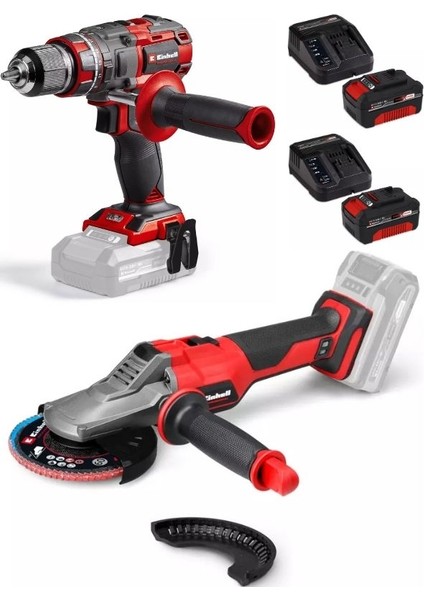 Tp-Cd 18/80 Li-I Bl Matkap Tp-Ag 18/125 F Li Bl Taşlama 2X4.0AH Akülü Kömürsüz Set