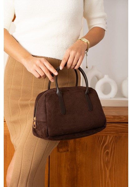 Sonbahar ve Kış Yeni Retro Çanta Niş Tasarım High-End Boston Kadın Çantası