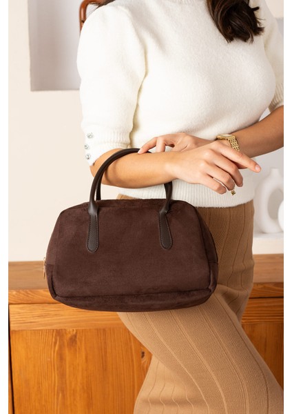 Sonbahar ve Kış Yeni Retro Çanta Niş Tasarım High-End Boston Kadın Çantası modelleri