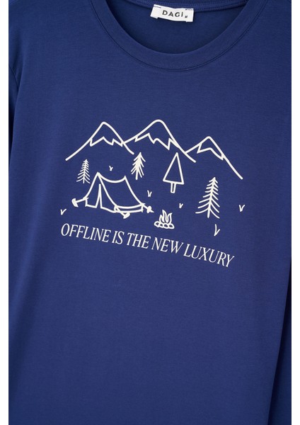 Lacivert Erkek Uzun Kollu Pijama Tk. fırsatları