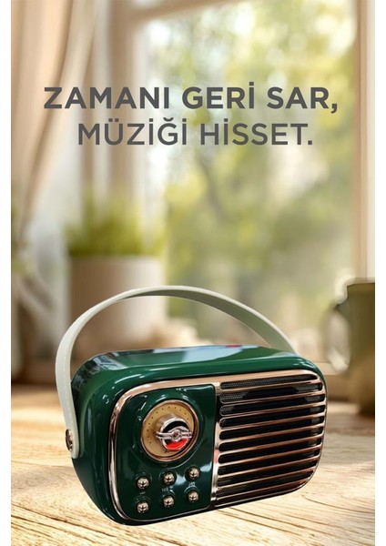 BTS-1956 Yeşil Bluetooth 10W Bass Ses Rgb Işık Efektli Tws USB Tf Kart Mikrofonlu Hoparlör modelleri