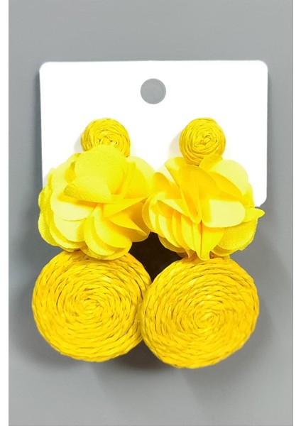 Wizard Çiçek Zr Model Küpe-Sarı fiyatları