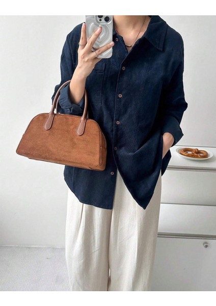 Sonbahar ve Kış Yeni Retro Çanta Niş Tasarım High-End Boston Kadın Çantası indirimleri