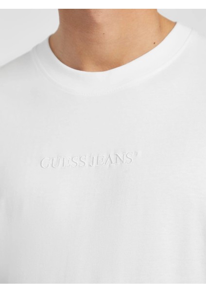 Jeans Erkek Beyaz Oversize Fit T-Shirt M4YI44K8FQ4-G011 modelleri