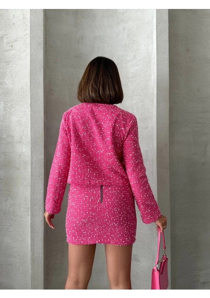 Ceketli Etek Takım Chl Kumaş Fuşya H24443 indirimleri