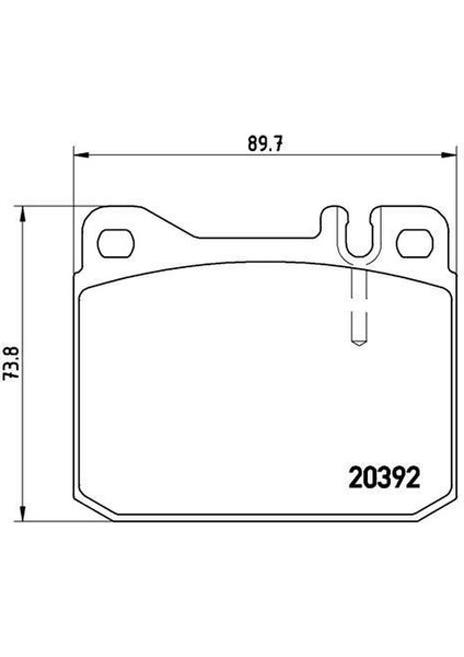 671109 - Fren Balatası On Mercedes W123 S123 W116 R107