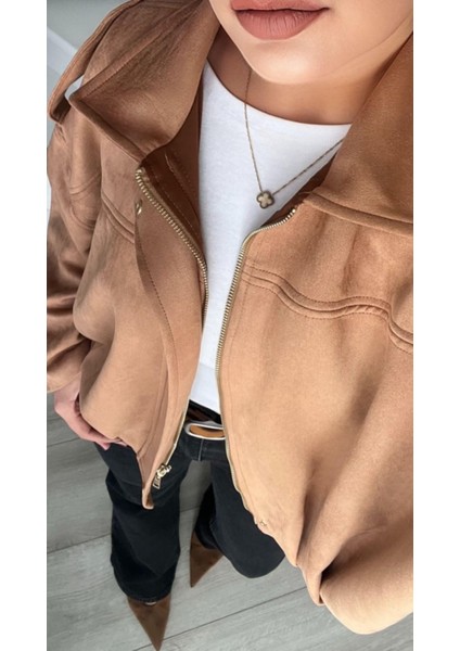 Taba Süet Bomber Ceket fırsatları