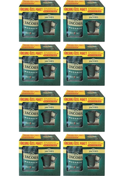 Monarch Gold 200 gr Ikonik Jacobs Fincanlı Set x 8 Adet fiyatları