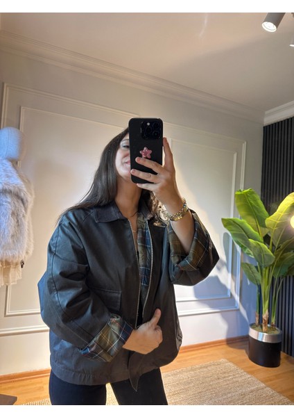 Jeryy Astar Detaylı Mum Dokulu Ceket Acı Kahve modelleri