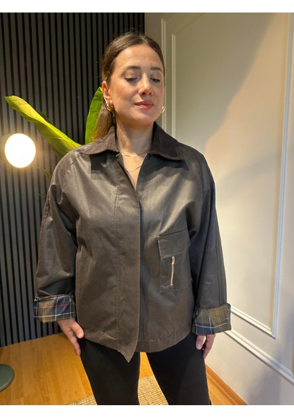 Jeryy Astar Detaylı Mum Dokulu Ceket Acı Kahve fırsatları