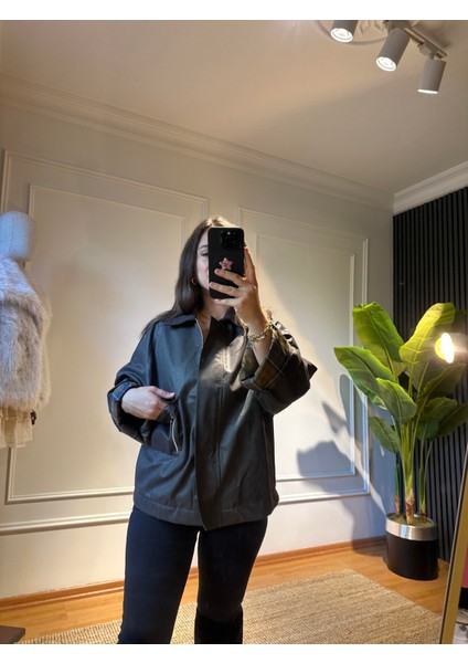 Jeryy Astar Detaylı Mum Dokulu Ceket Acı Kahve indirimleri