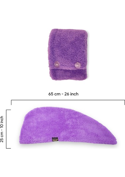 Tekli Paket Mikrofiber Saç Havlusu – 2 Düğmeli Saç Kurutma Bonesi – Baş Havlusu fırsatları
