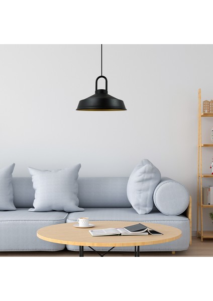 Siyah Asaletli Kilit Kafa Tekli Avize Retro Sarkıt Ofis Showroom Salon Mutfak Avizeleri modelleri