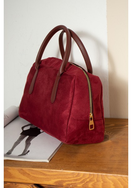 Sonbahar ve Kış Yeni Retro Çanta Niş Tasarım High-End Boston Kadın Çantası