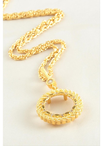 Wizard Çeyrek Altın Koyulabilir Zincir Kolye-Sarı