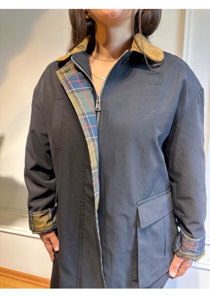 Jeryy Astar Detaylı Kadife Yaka Ceket Siyah