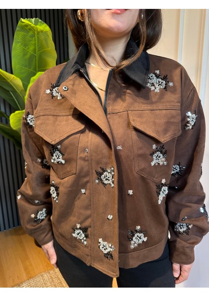 Nakış Işlemeli Gabardin Ceket modelleri