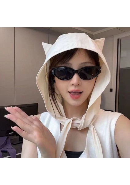 Seyahat ve Tatil Için Kadınlar Için Küçük Şeytan Hızlı Kuruyan Şapka Güneş Koruyucu Şapka, Çok Yönlü Yüz Gösteren Kedi Kulaklı Balıkçı Şapkası, Kadın Tarzı (Yurt Dışından) fiyatları