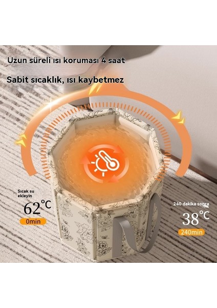 保温泡脚袋过小腿可折叠足浴桶家用宿舍便携式冬天洗脚恒温泡脚桶 (Yurt Dışından) modelleri