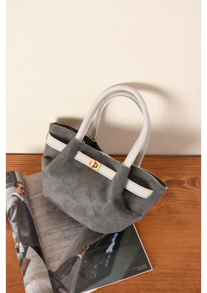 Kadın Kilit Detaylı Süet Mini Çanta indirimleri