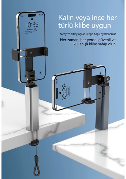 Alüminyum Alaşımlı Cep Telefonu Standı Seyahat Ev Uçak Yüksek Hızlı Tren Taşınabilir Katlanır Döner Teleskopik (Yurt Dışından) modelleri