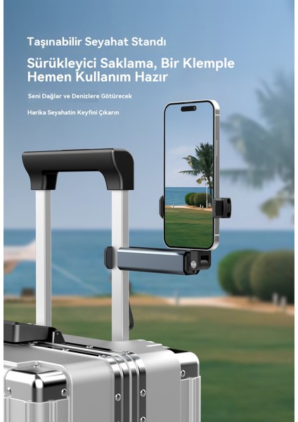 Alüminyum Alaşımlı Cep Telefonu Standı Seyahat Ev Uçak Yüksek Hızlı Tren Taşınabilir Katlanır Döner Teleskopik (Yurt Dışından) indirimleri