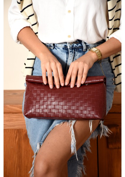 Şık Tasararımlı Düğün Parti Özel Gün Clutch Çanta