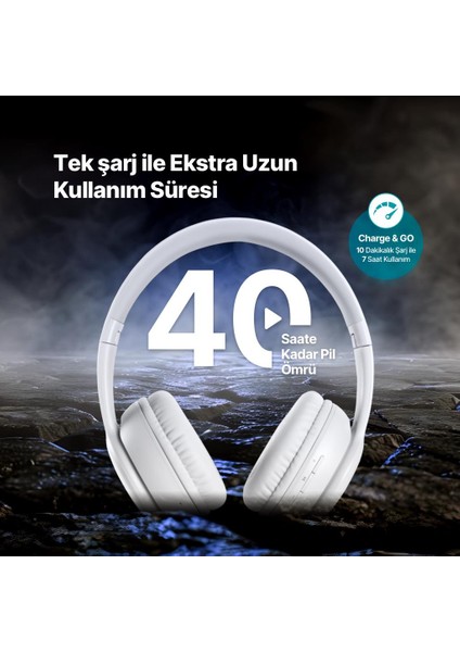 Soundlife On Kulaküstü Kablosuz Bluetooth Kulaklık Gri 2KM157 fırsatları