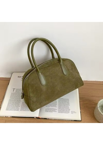 Sonbahar ve Kış Yeni Retro Çanta Niş Tasarım High-End Boston Kadın Çantası