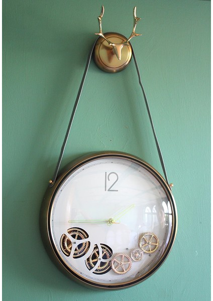 Mdb Çarklı Geyikli Duvar Saati