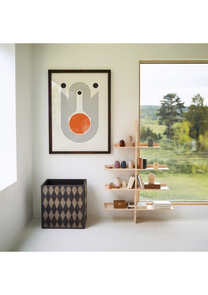 Ahşap Çerçeveli 3'lü Poster Tablo Seti | Modern Stil Minimal Duvar Dekoru fiyatları