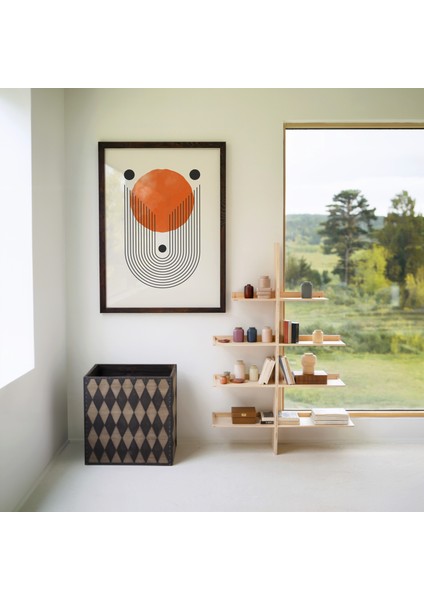 Ahşap Çerçeveli 3'lü Poster Tablo Seti | Modern Stil Minimal Duvar Dekoru fırsatları