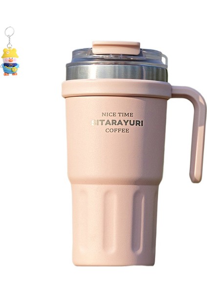 Amerikan Yüksek Görünümlü Termos Fincan, Soğuk Yalıtımlı Paslanmaz Çelik Büyük Kapasiteli Pipetli Big Mac Kahve Fincanı (Yurt Dışından)