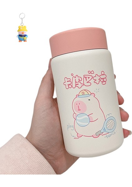 Kapibala Termos Bardağı Kız Su Bardağı Kız Öğrenci Küçük Taşınabilir Bardak (Yurt Dışından)