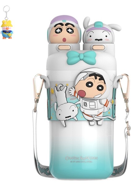 Crayon Shin-Chan Termos Bardak Basit Karikatür Üst Düzey Taşınabilir Soğuk Iş Su Isıtıcısı Açık Termos Su Isıtıcısı (Yurt Dışından)
