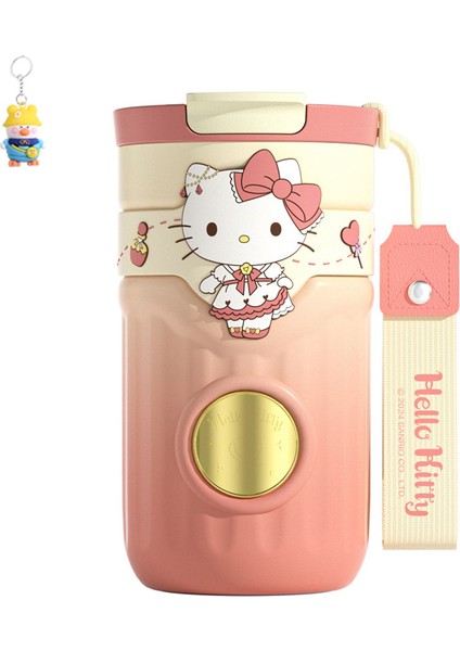 Sanrio Melody Isim Plakası Termos Bardak Kuromi Hello Kitty Öğrenci Çift Içecek Pipetli Bardak 316 Astar (Yurt Dışından)
