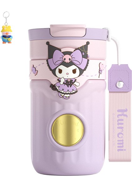 Sanrio Melody Isim Plakası Termos Bardak Kuromi Hello Kitty Öğrenci Çift Içecek Pipetli Bardak 316 Astar (Yurt Dışından)