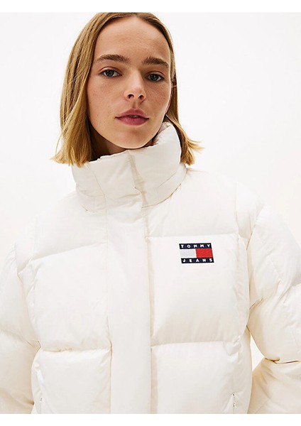 Tjw Alaska Grid Kuş Tüyü Kadın Beyaz Ceket DW0DW21623YBH fiyatları