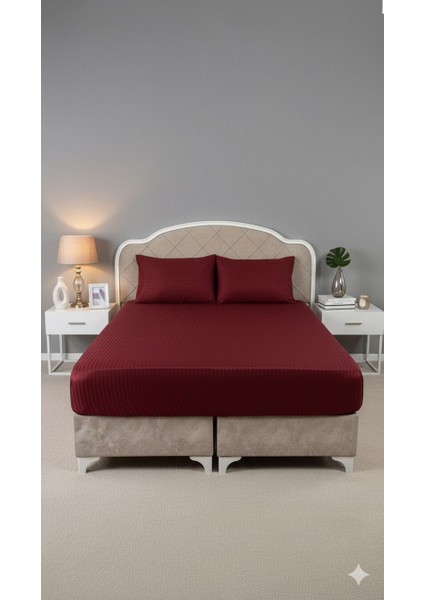 Miruza %100 Saten Pamuk Lastikli Çarşaf Seti fiyatları