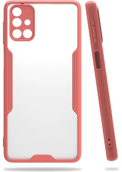 Samsung Galaxy M31S Kılıf Platin Silikon - Pembe - A5913-1063