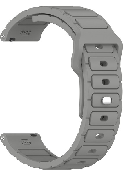 Honor Magic Watch 2 (46MM) Uyumlu 22MM Yeni Tasarım Silikon KORDON-132 Gri modelleri