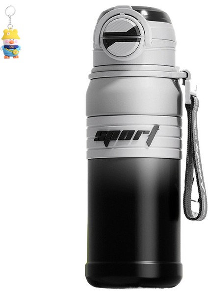 316 Paslanmaz Çelik Büyük Kapasiteli Spor Zıplama Termos Kupası Açık Taşınabilir Çift Içme Ağızı Degrade Su Bardağı (Yurt Dışından)