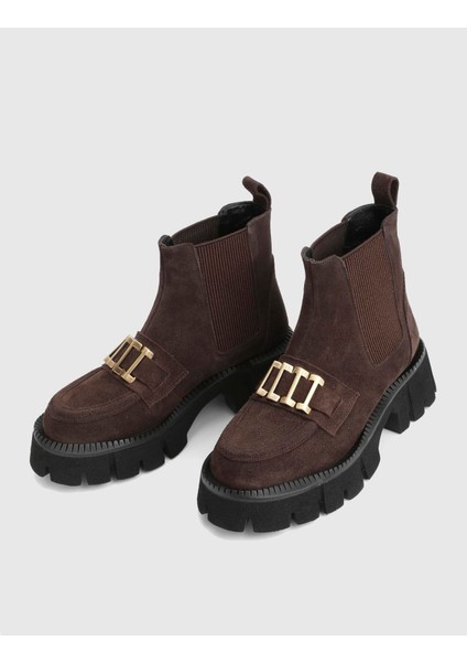 Tasya Hakiki Süet Deri Kahverengi Kadın Bot fiyatları