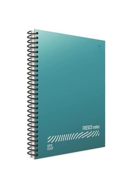 Fresco Defter Spiralli Düz Plastik A4 96 Yaprak Kareli