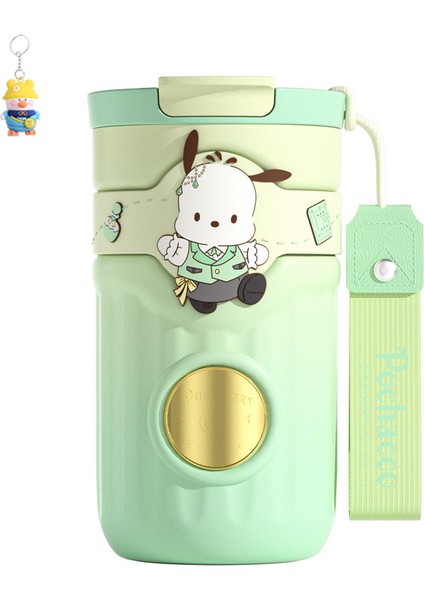 Sanrio Melody Isim Plakası Termos Bardak Kuromi Hello Kitty Öğrenci Çift Içecek Pipetli Bardak 316 Astar (Yurt Dışından)