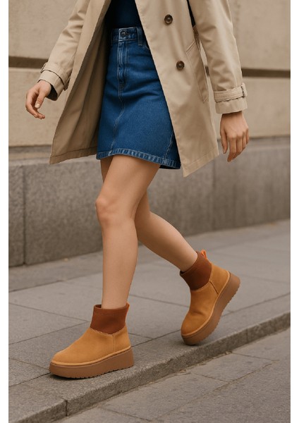 Slavia Taba (4.5 Cm) Içi Kürklü Streçli Günlük Kullanım Bot modelleri