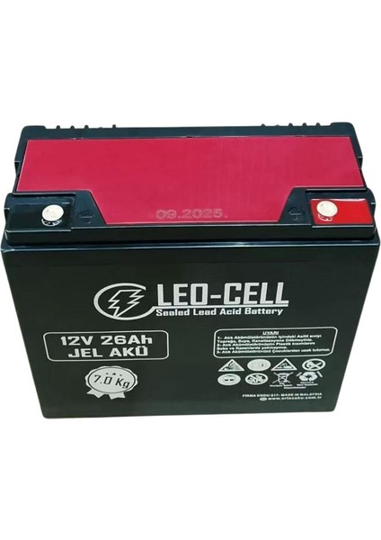 Leo-Cell 5'li Set 12V 26Ah Japon Teknolojisi 7 kg Elektrikli Motorsiklet Aküsü fiyatları