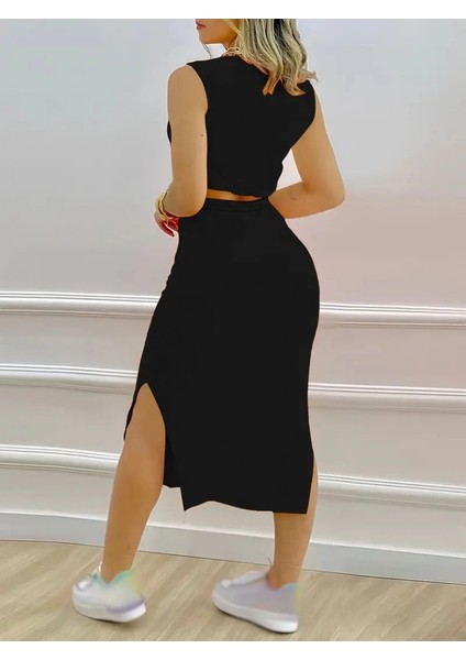 Mdb Kadın Iki Iplik Crop Etek Ikili Takım fiyatları